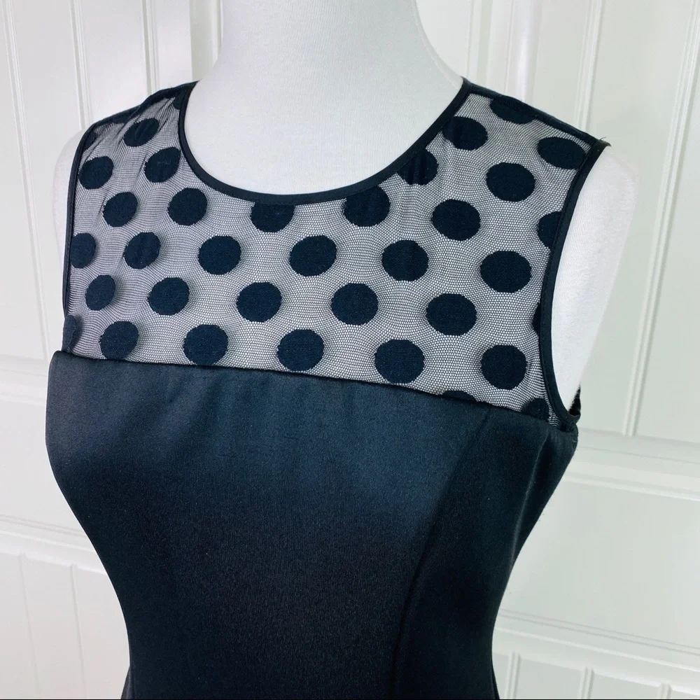 Eliza J Illusion Dot Drop Waist Mini Party Dress 4 - Picture 3 of 7